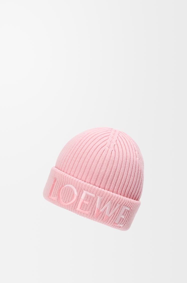 LOEWE Gorro LOEWE en lana Rosa Claro