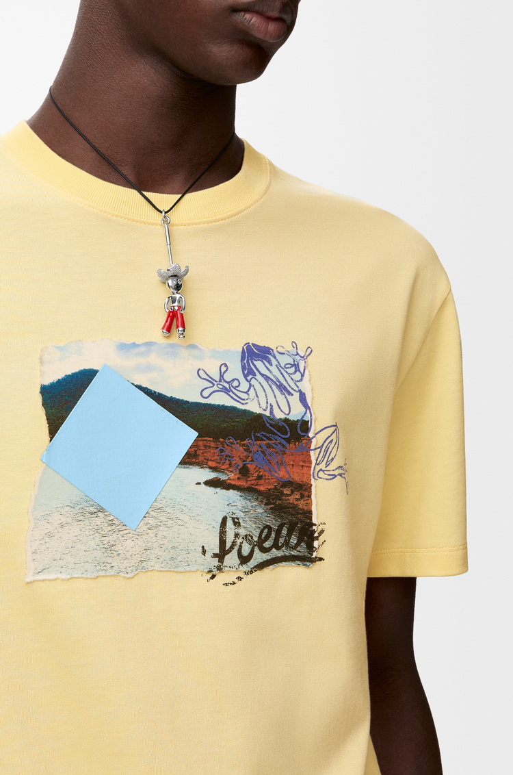 LOEWE Relaxed fit T-shirt in technical cotton Yellow