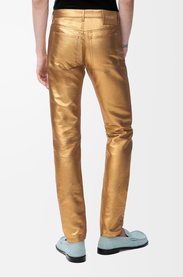 LOEWE Trousers in technical satin Gold