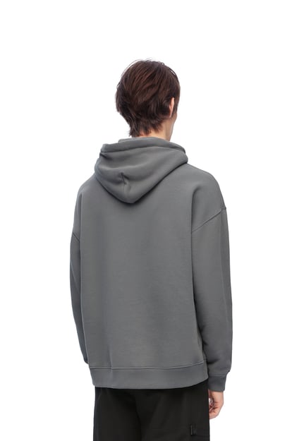 LOEWE Relaxed fit hoodie in cotton Slate Grey plp_rd