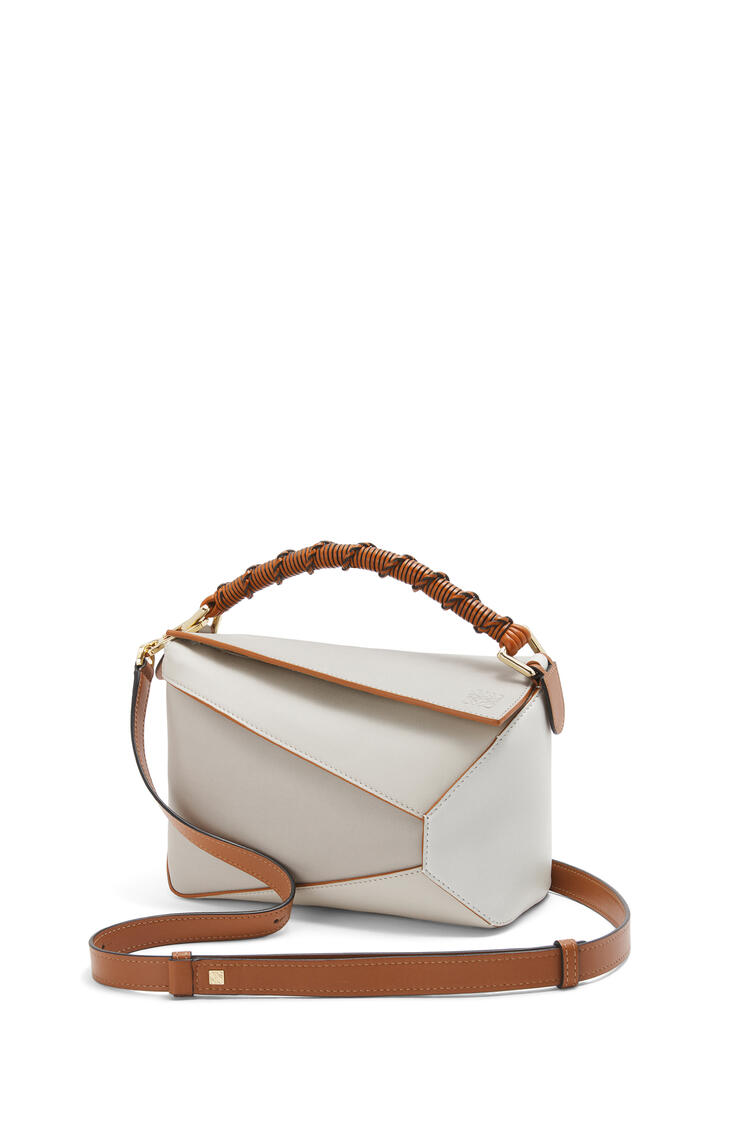 LOEWE Small Puzzle Edge bag in nappa calfskin Ghost/Soft White pdp_rd