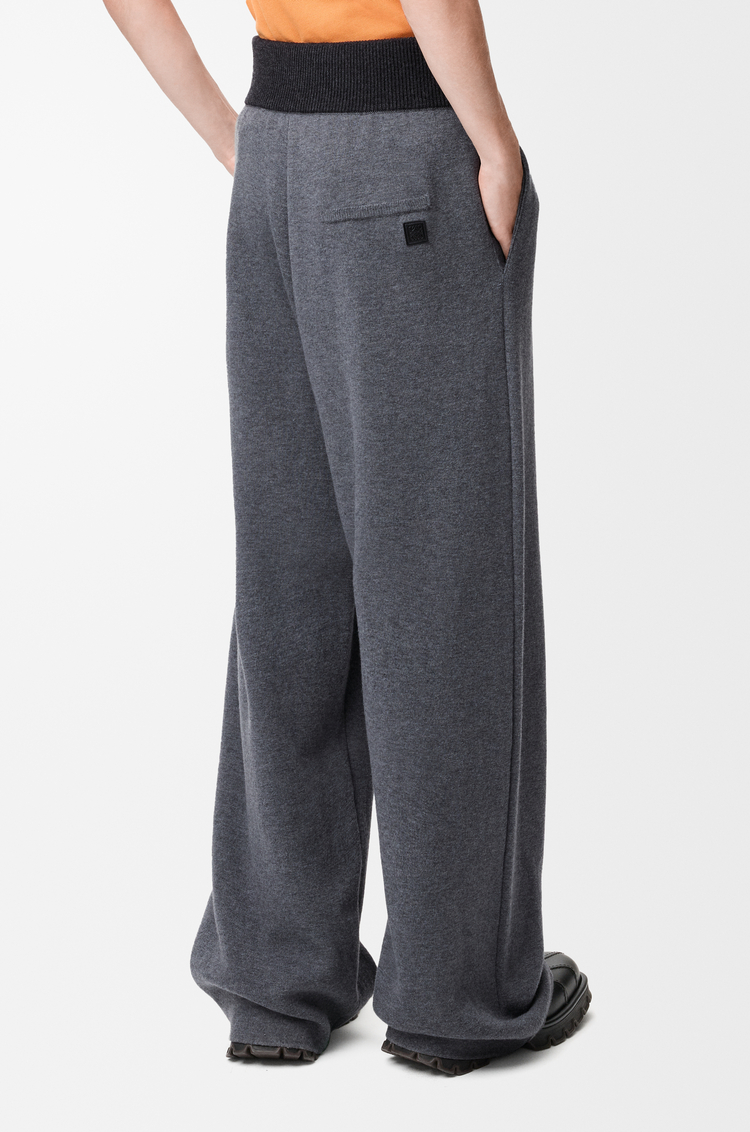 LOEWE Trousers in wool Grey Melange