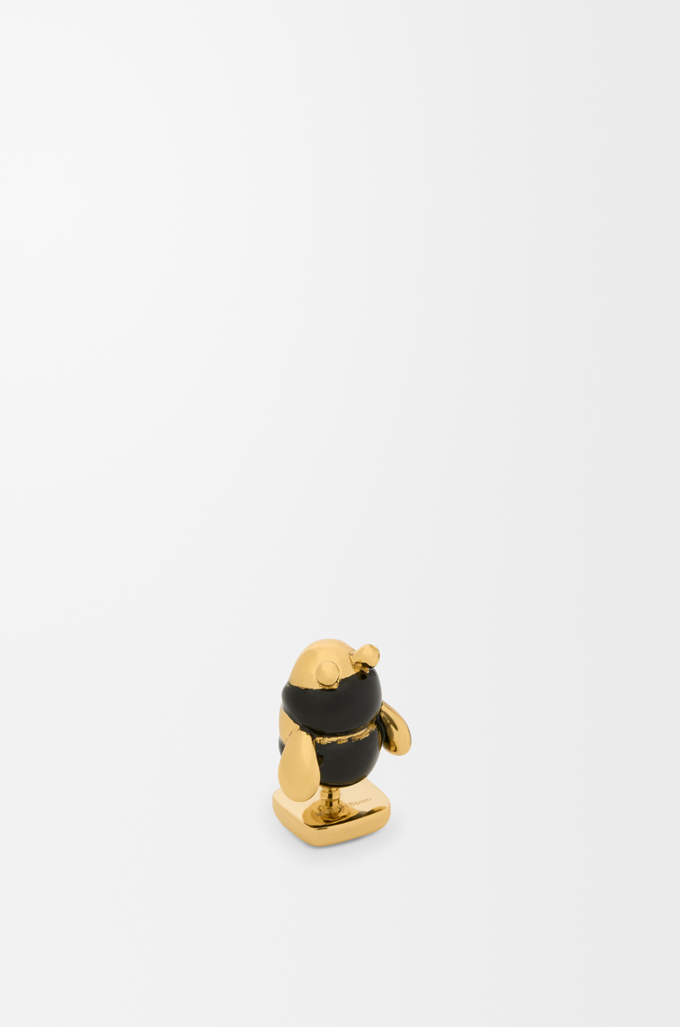 LOEWE Pin Abeja Negro/Dorado