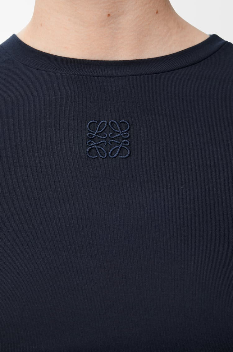 LOEWE Long sleeve top in modal Dark Blue