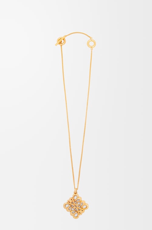 LOEWE Small pendant necklace in sterling silver Gold plp_rd