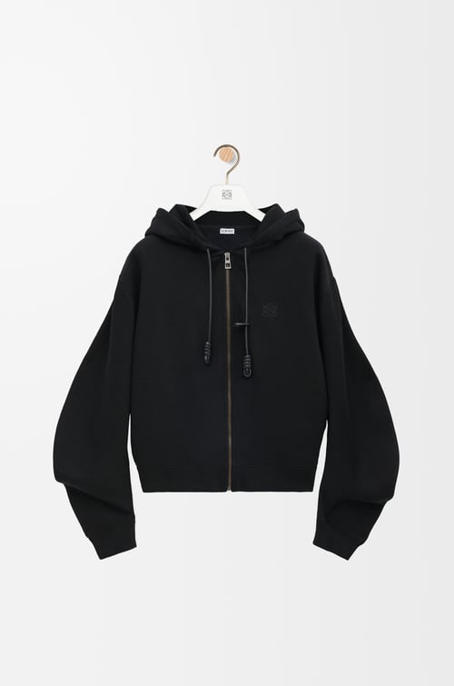 LOEWE Flamenco hoodie in cotton blend Black plp_rd