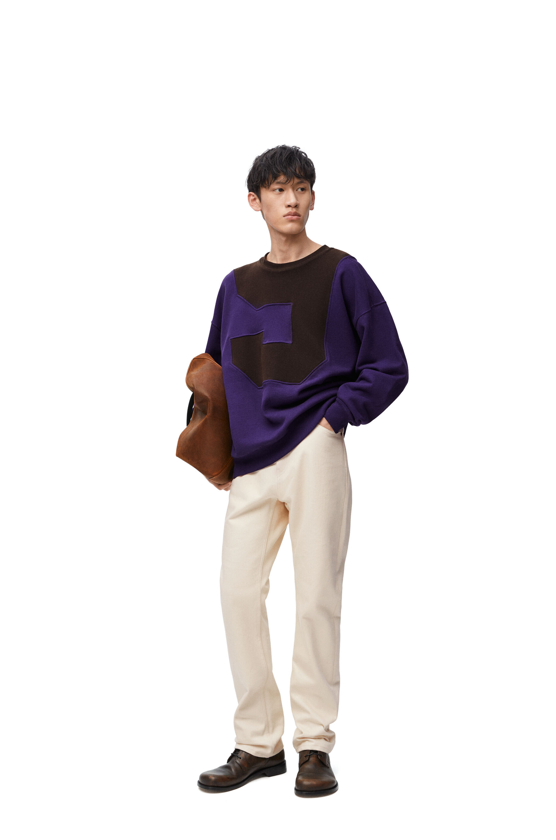 Pantalon vaquero recto en denim Crudo LOEWE