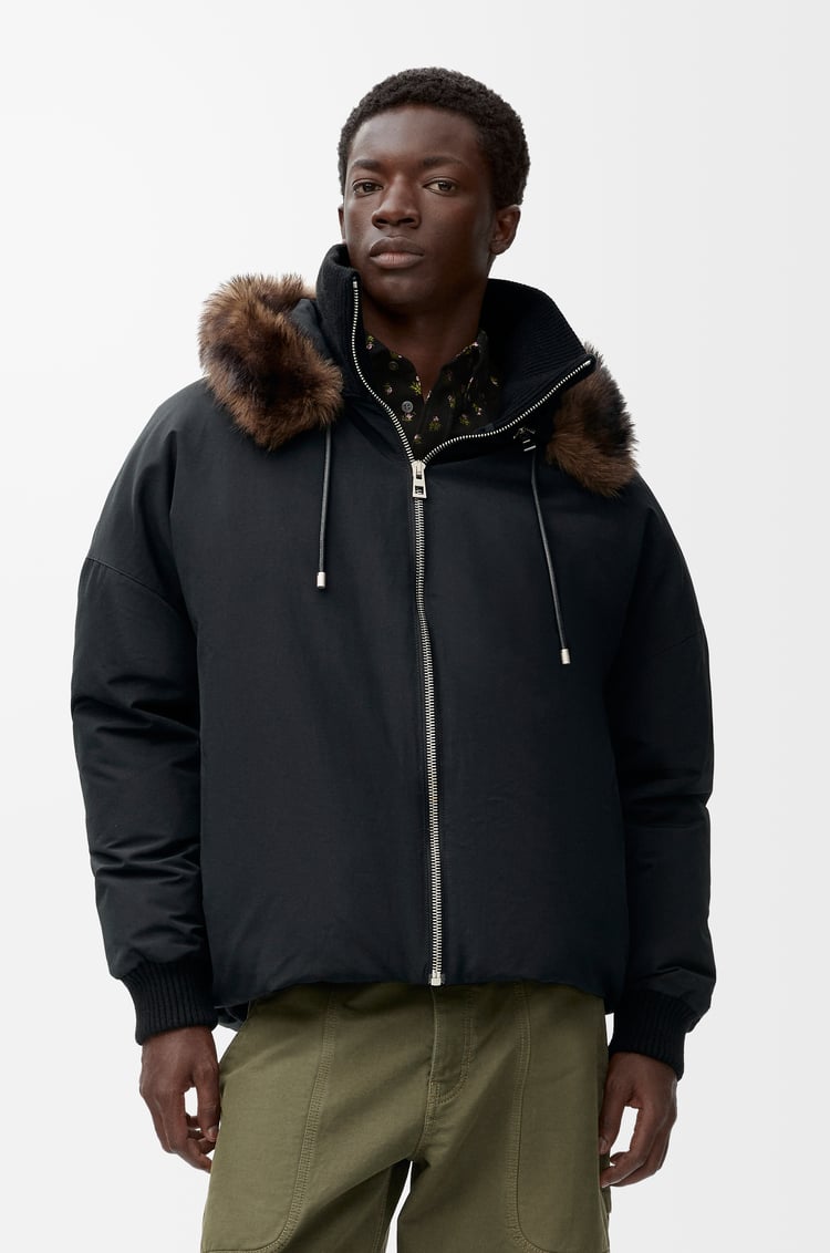 LOEWE Chaqueta acolchada en algodón técnico Negro