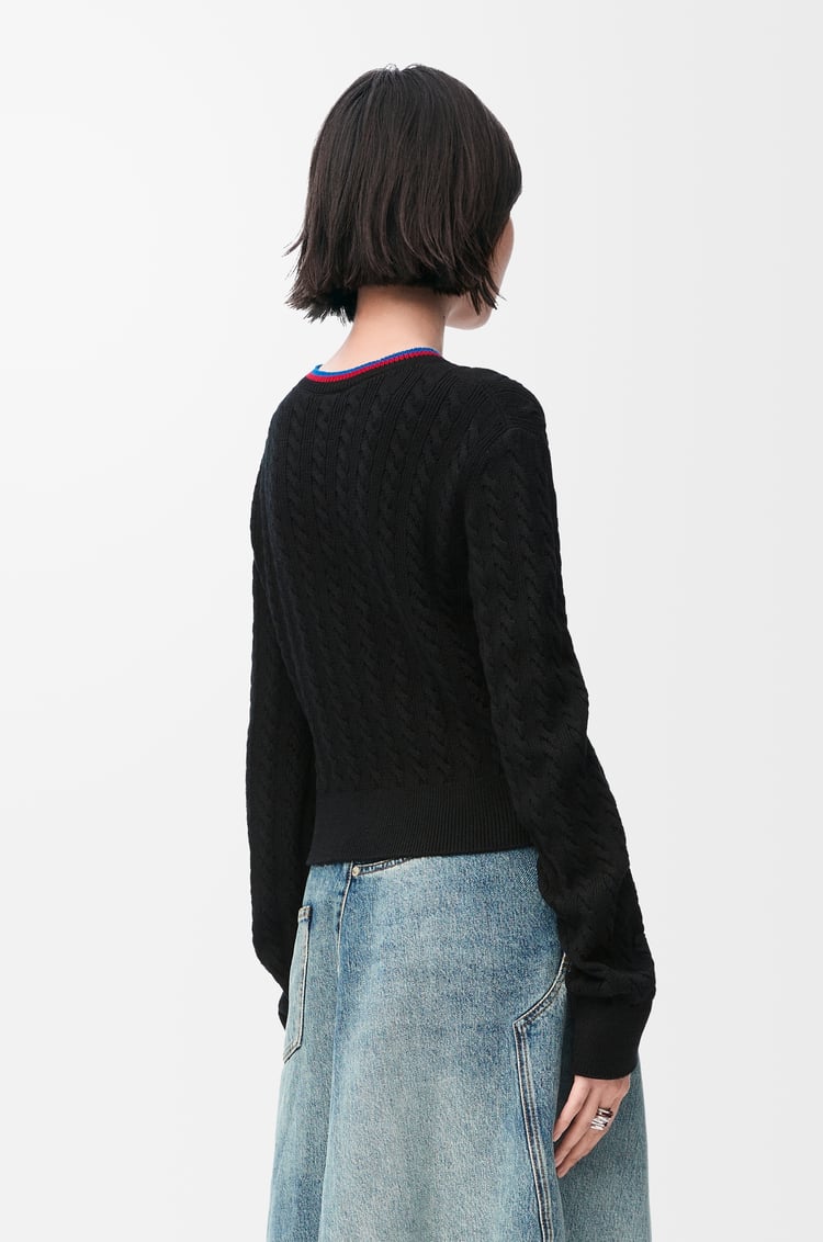 LOEWE Sweater in cotton Black