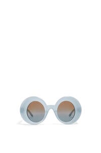 LOEWE Gafas de sol montura redondeada oversize en acetato Hielo Azul