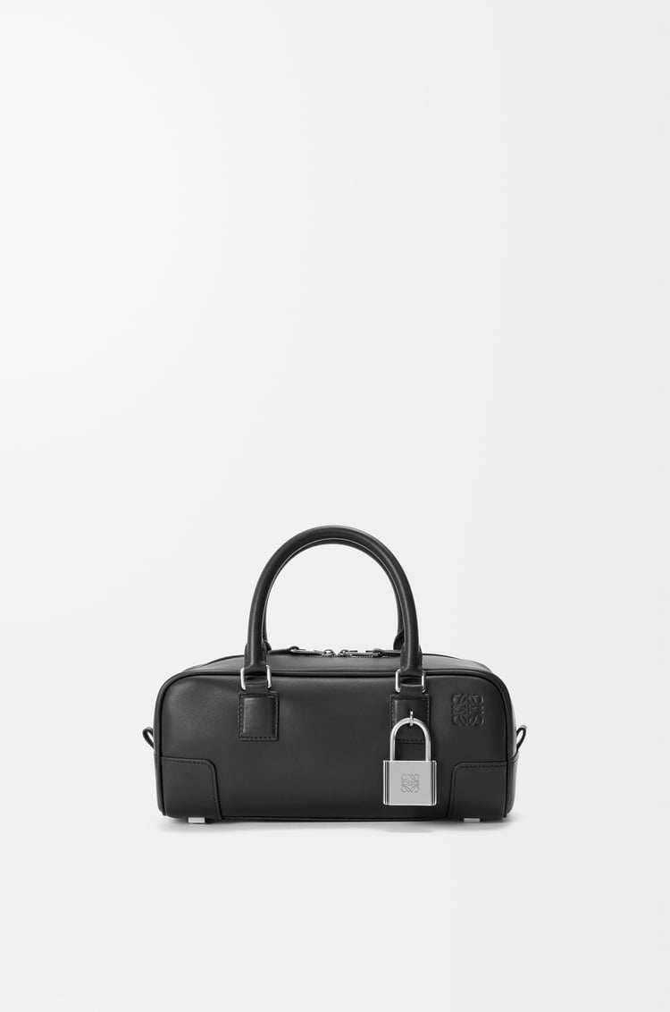 LOEWE Amazona 23 cropped bag in shiny calfskin Black
