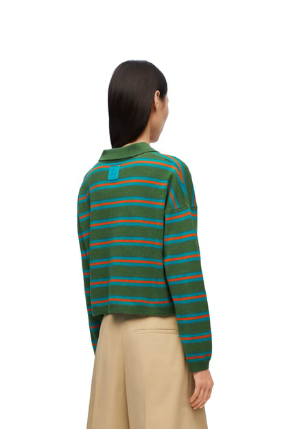LOEWE Polo sweater in wool 綠色 plp_rd