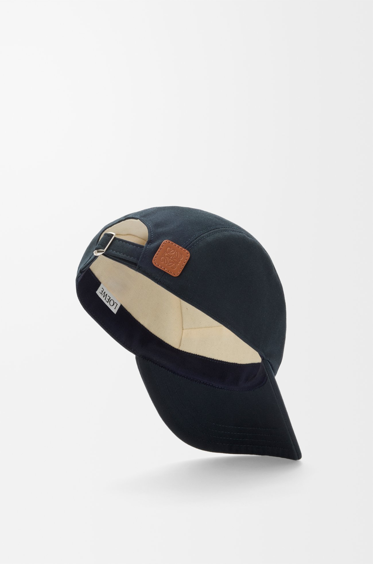 LOEWE Camp cap in cotton Deep Navy