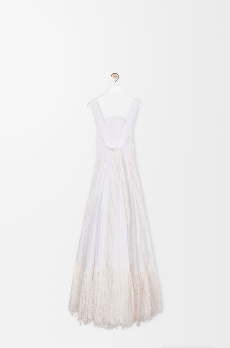 LOEWE Lace dress in cotton White