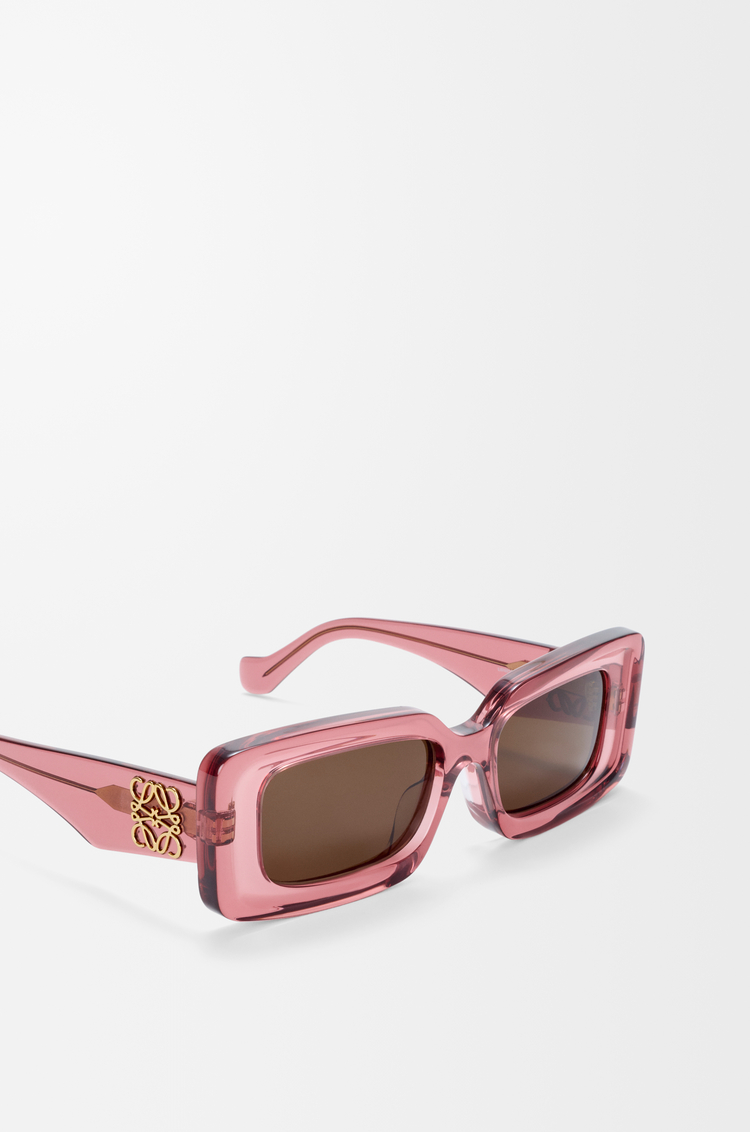 LOEWE Gafas de sol Rectangular Coral Transparente