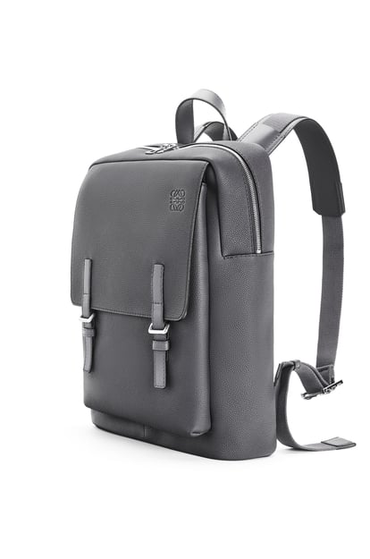 LOEWE Military backpack in soft grained calfskin Anthracite plp_rd