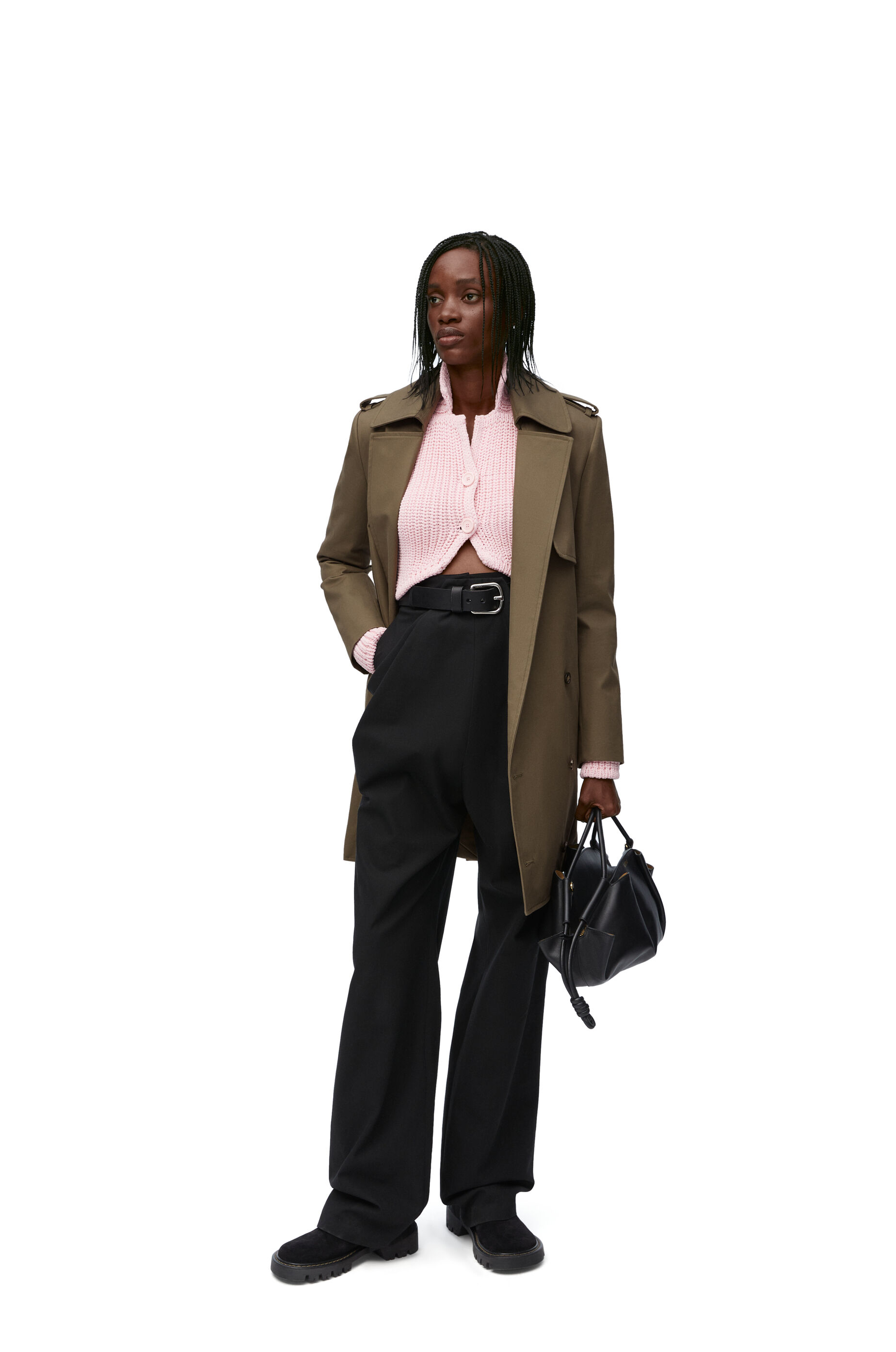 Khaki colour coat sale