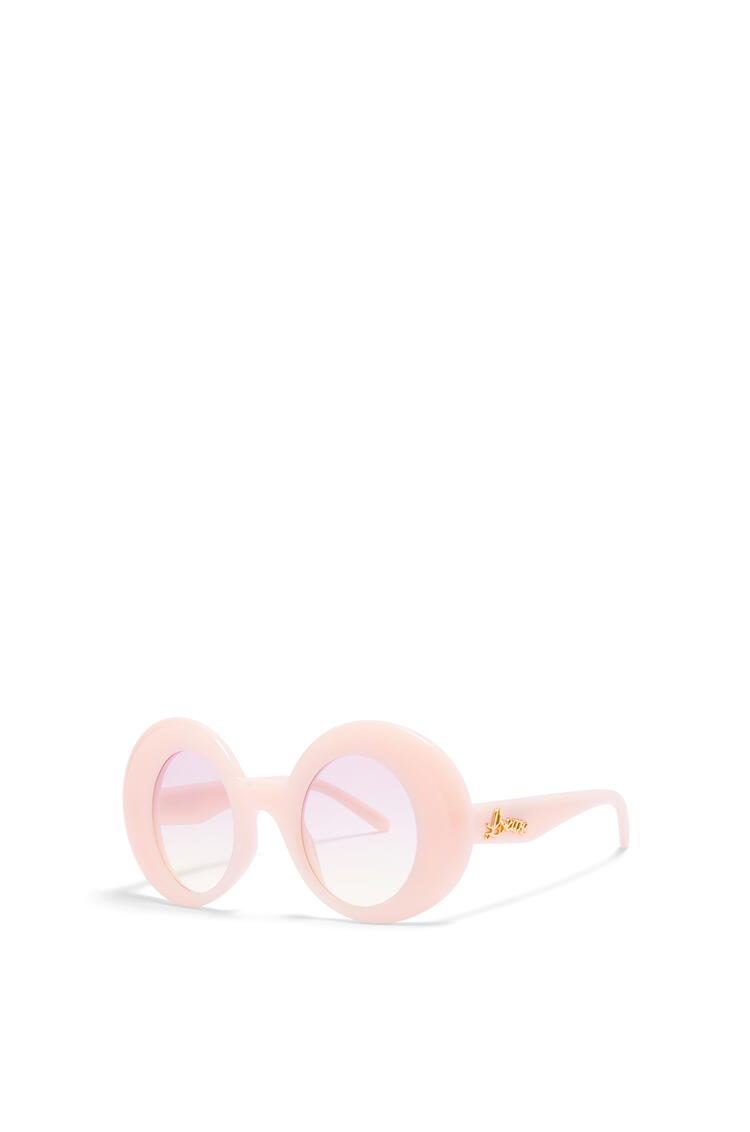 LOEWE Oversized round sunglasses in acetate Cotton Candy 