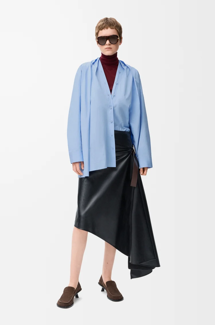 LOEWE Jersey en lana Burdeos/Naranja