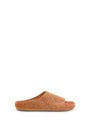 LOEWE Lago sandal in brushed suede Tan