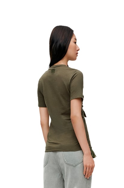 LOEWE Knot top in cotton blend Loden Green plp_rd