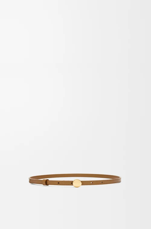 LOEWE ぺブル ベルト（スムースカーフ） オーク/ゴールド