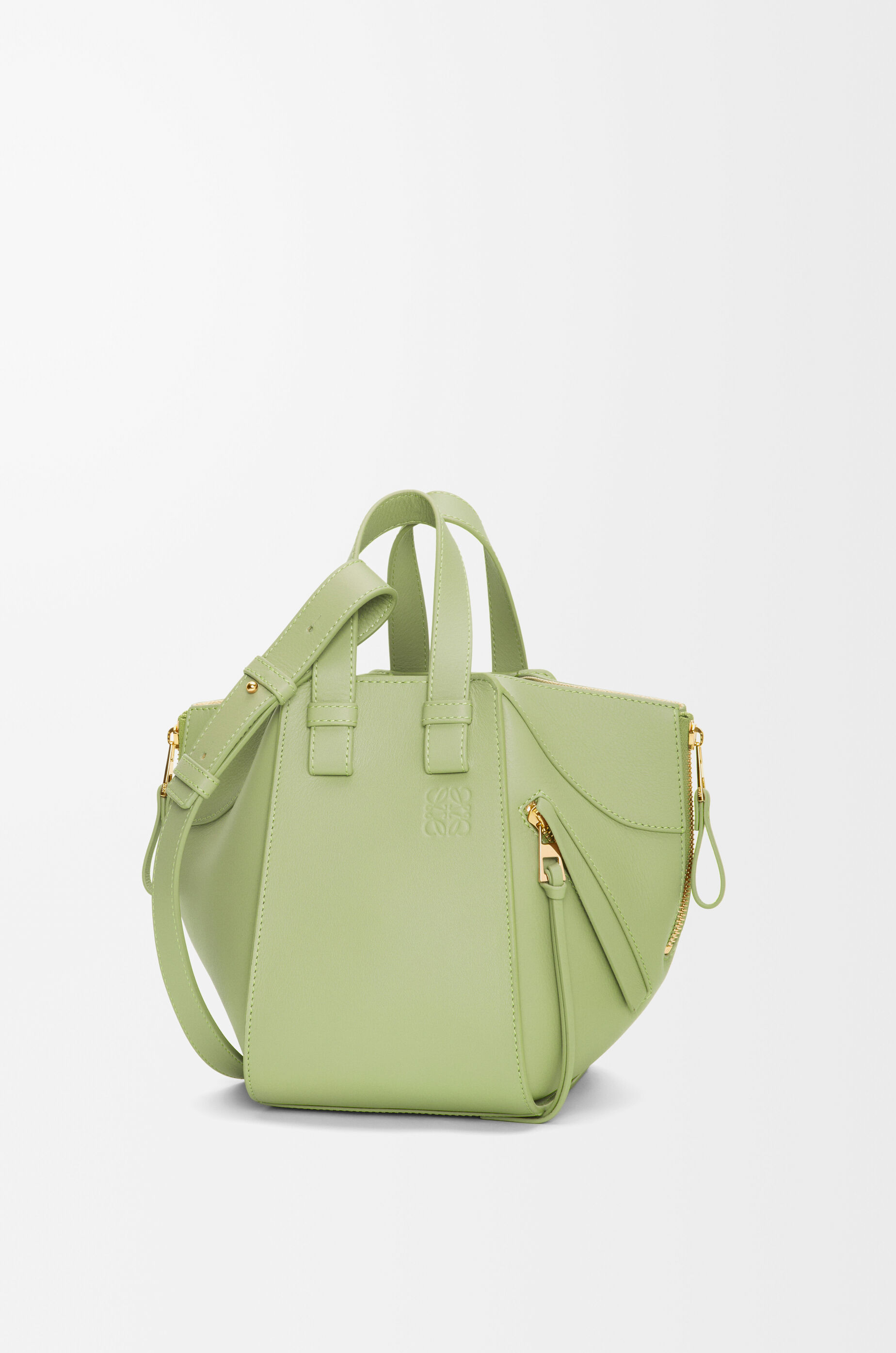 ハンモックバッグ コンパクト（クラシックカーフ） グリーン - LOEWE