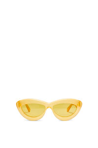 LOEWE 醋酸纖維貓眼太陽眼鏡 Canary Yellow