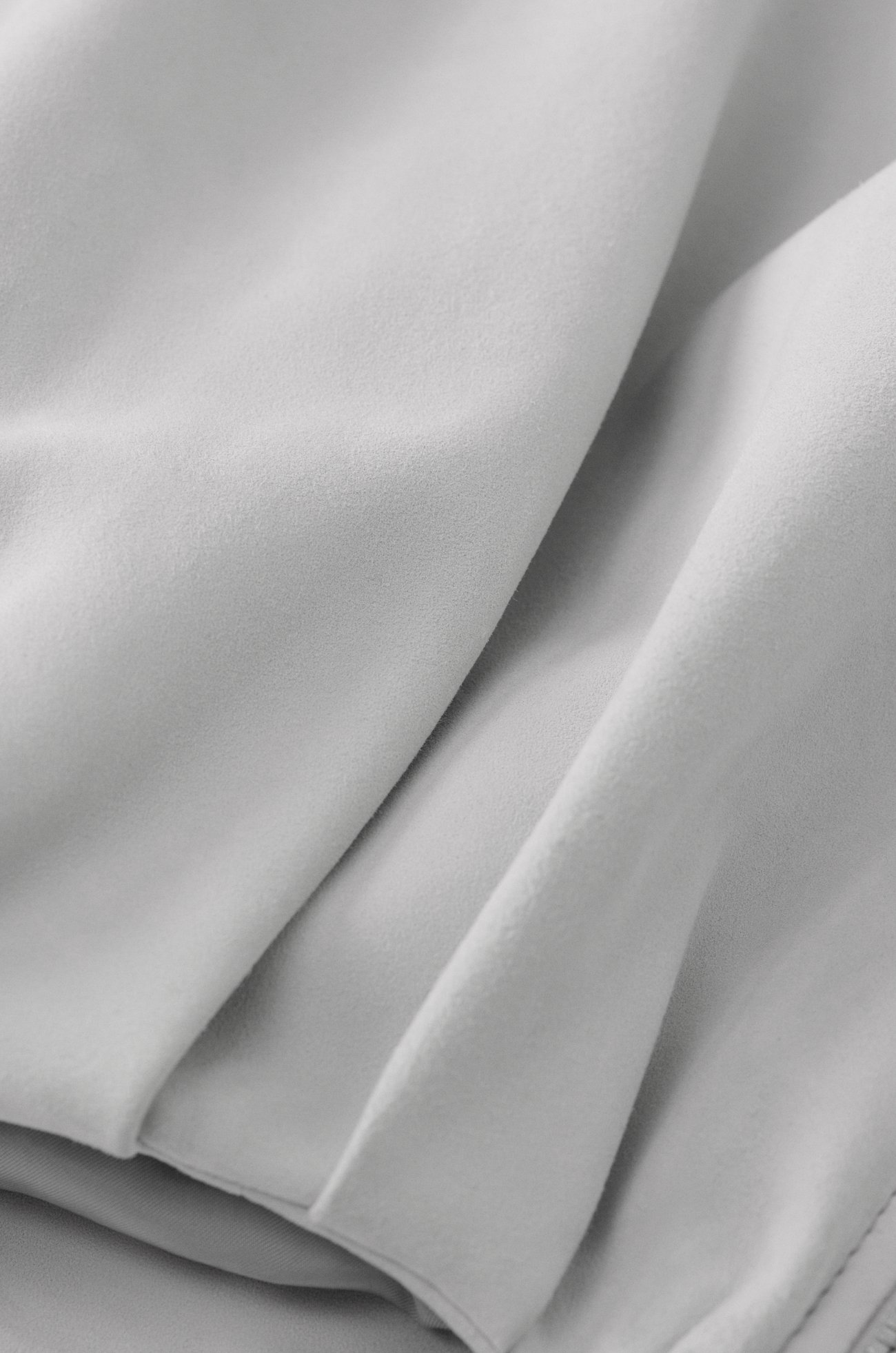 LOEWE Draped jacket in suede goatskin Light Grey