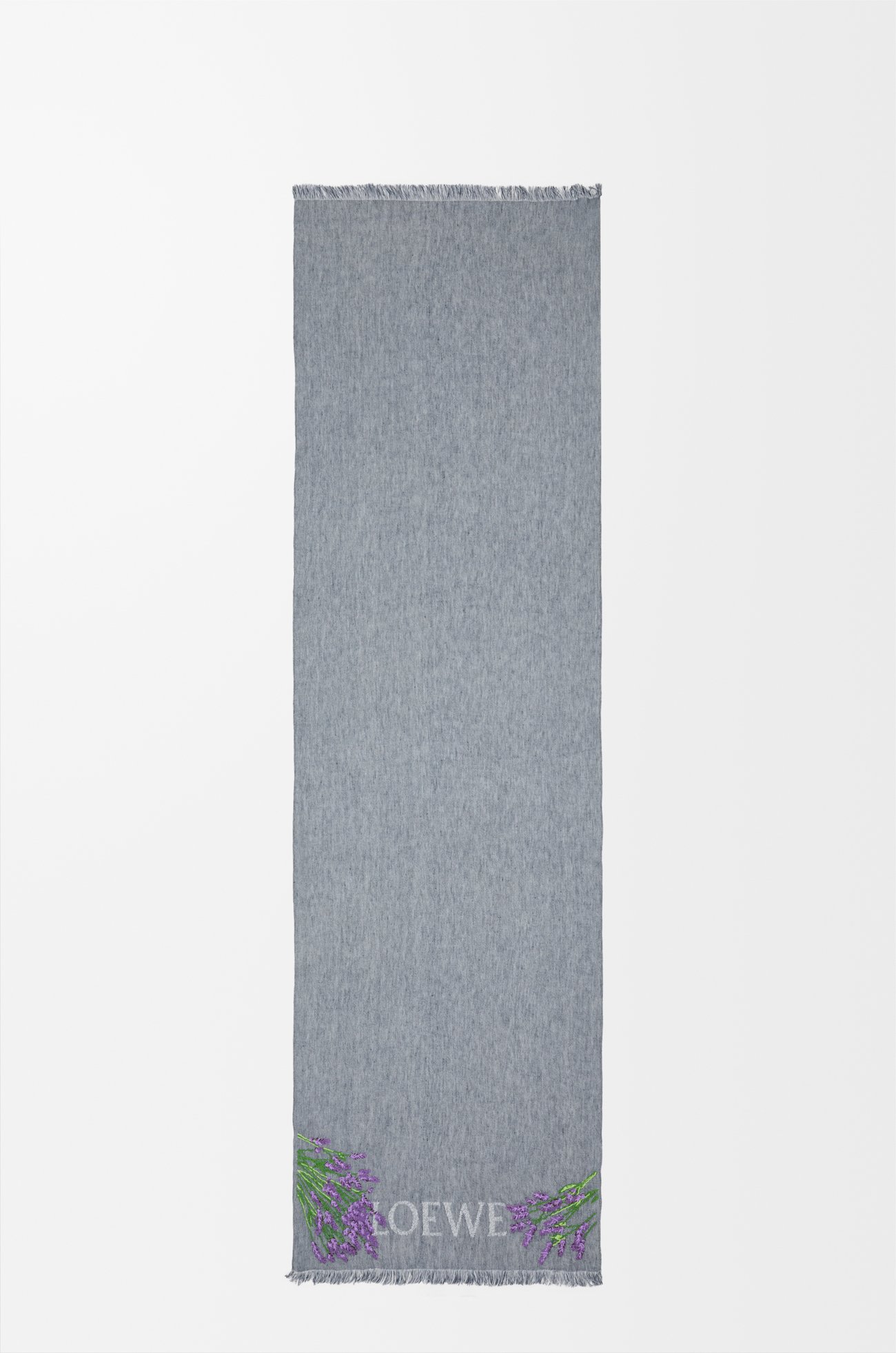 LOEWE Pañuelo en lino Azul Marino Oscuro