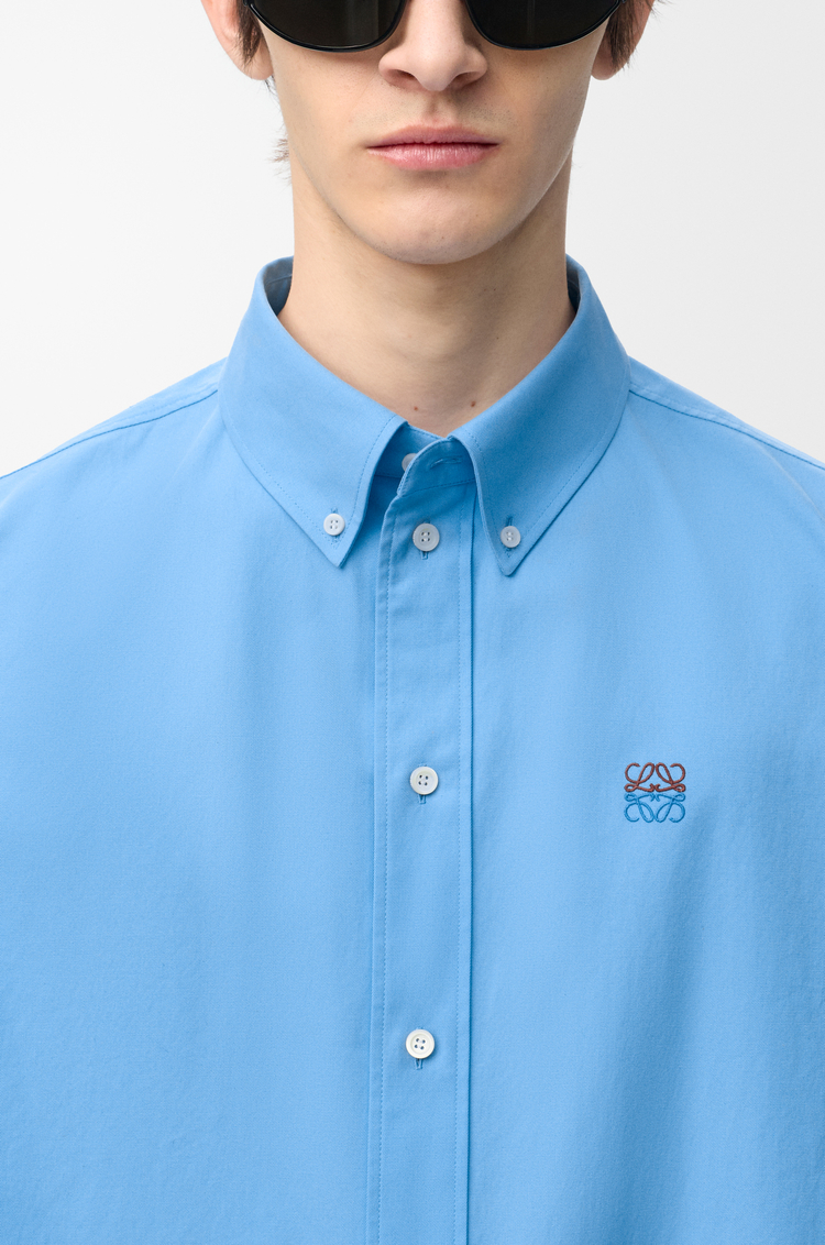 LOEWE Shirt in cotton Light Blue
