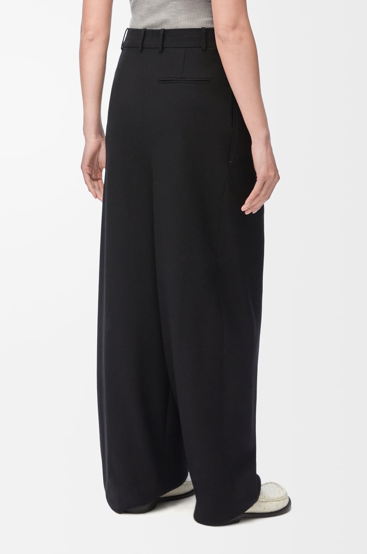 LOEWE Draped trousers in wool Black