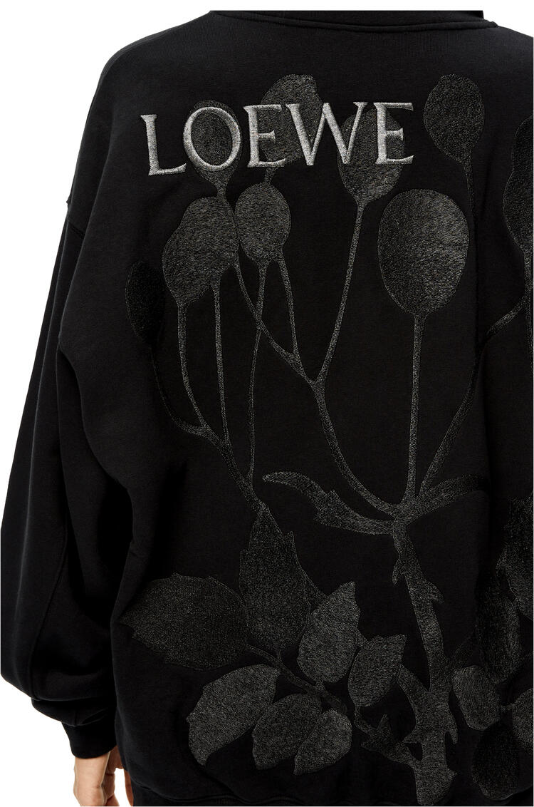 LOEWE Herbarium LOEWE hoodie in cotton Black pdp_rd