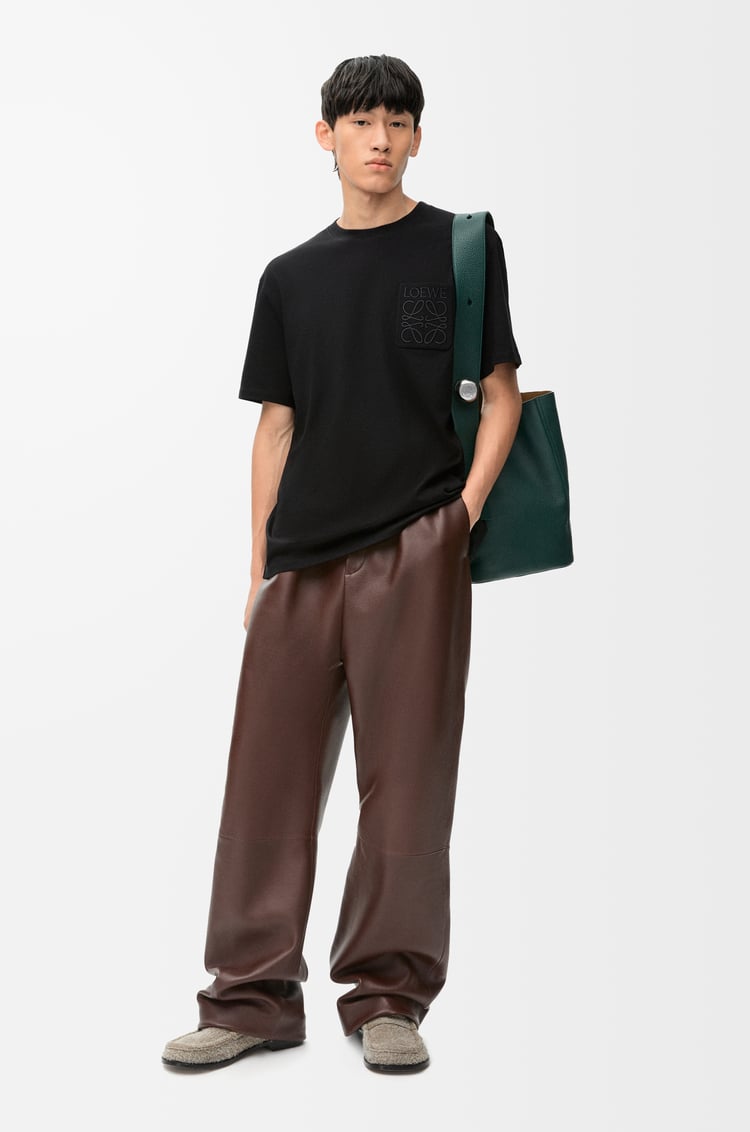 LOEWE Camiseta de corte holgado en algodón Negro
