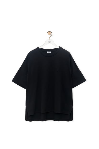 LOEWE Camiseta de corte boxy en algodón Negro