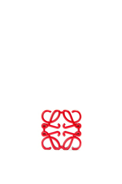 LOEWE Small Anagram cube dice in metal Red plp_rd