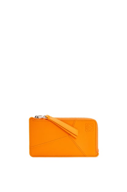 LOEWE Puzzle long coin cardholder in classic calfskin 亮柑橘色 plp_rd
