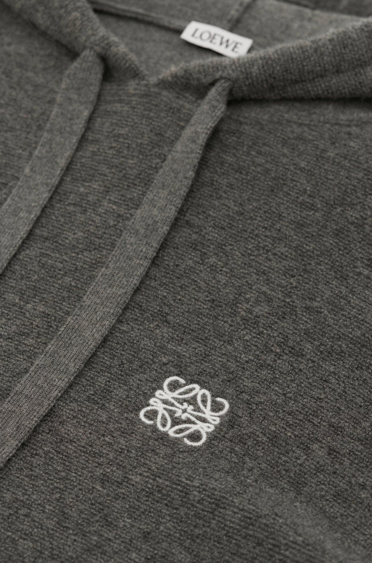 LOEWE Sudadera con capucha en lana Gris