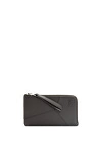LOEWE Puzzle long coin cardholder in classic calfskin 深灰色