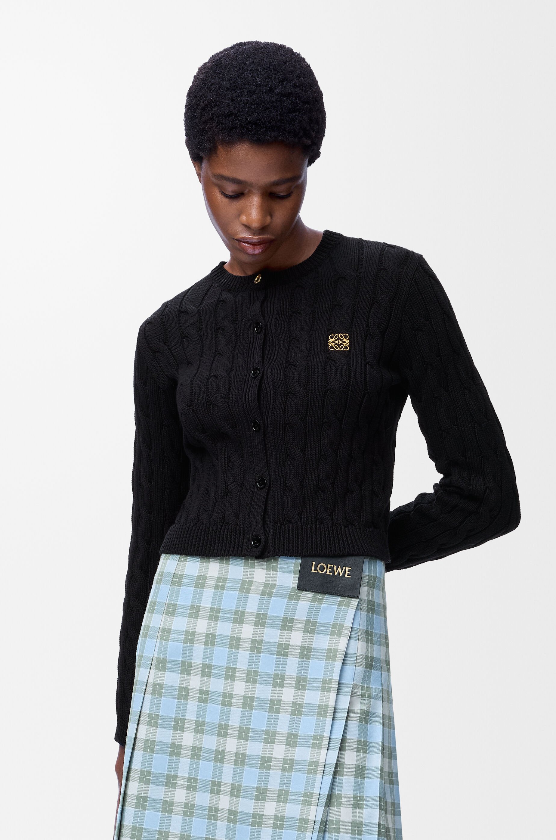 Cardigan in cotton Black - LOEWE