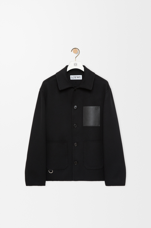 LOEWE Workwear jacket in wool and cashmere Black