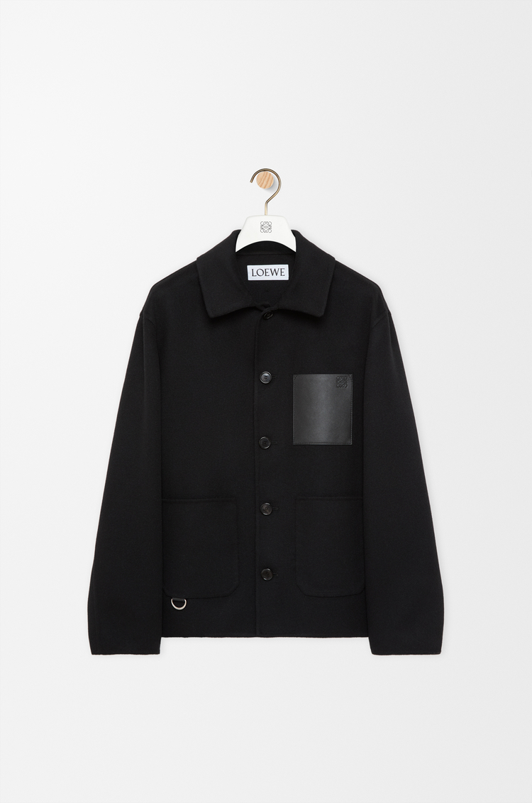 LOEWE Giacca workwear in lana e cashmere Nero