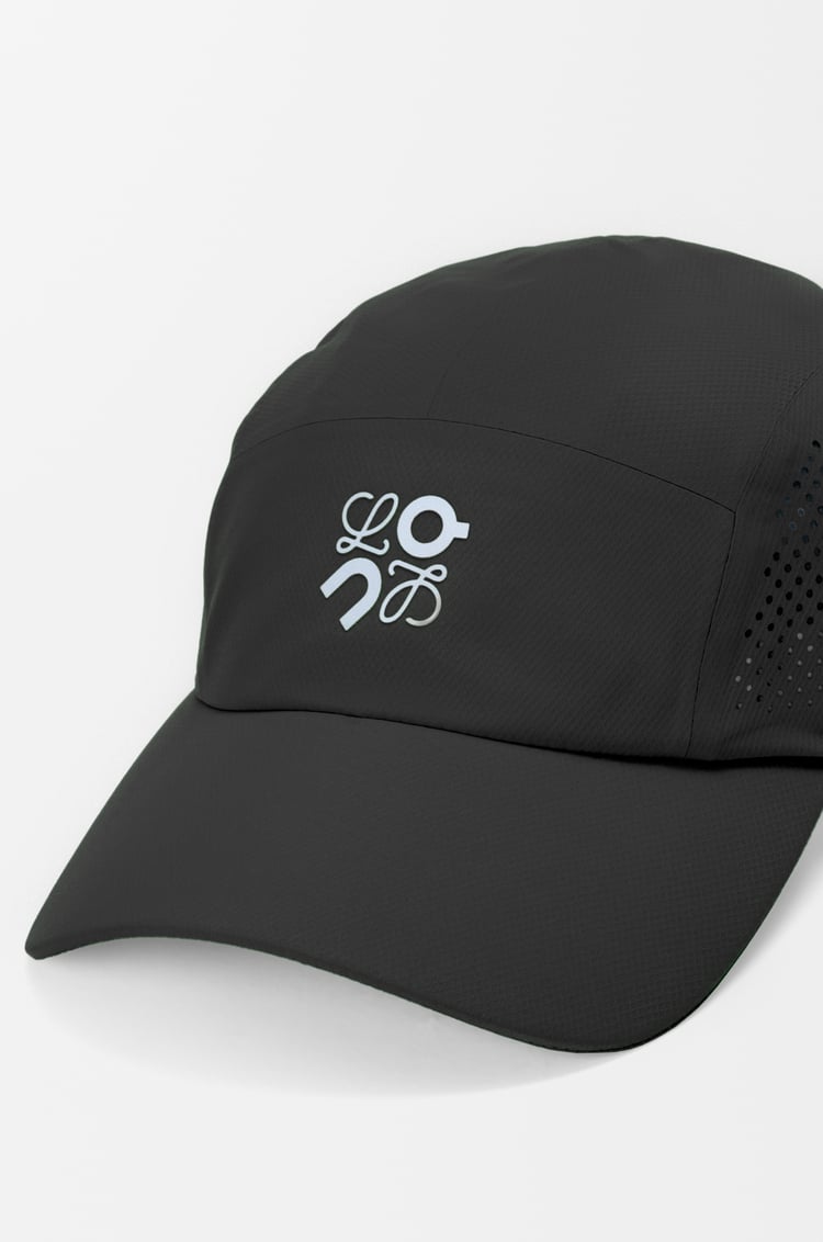 LOEWE Cap in technical shell Black