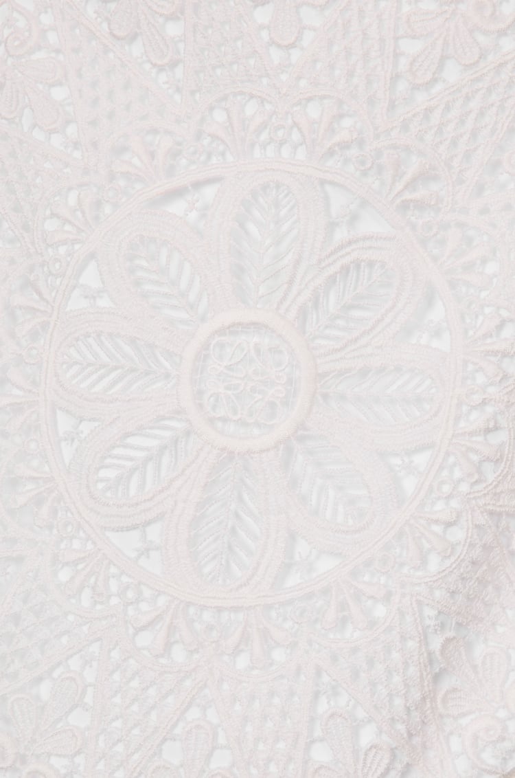 LOEWE Lace dress in cotton White