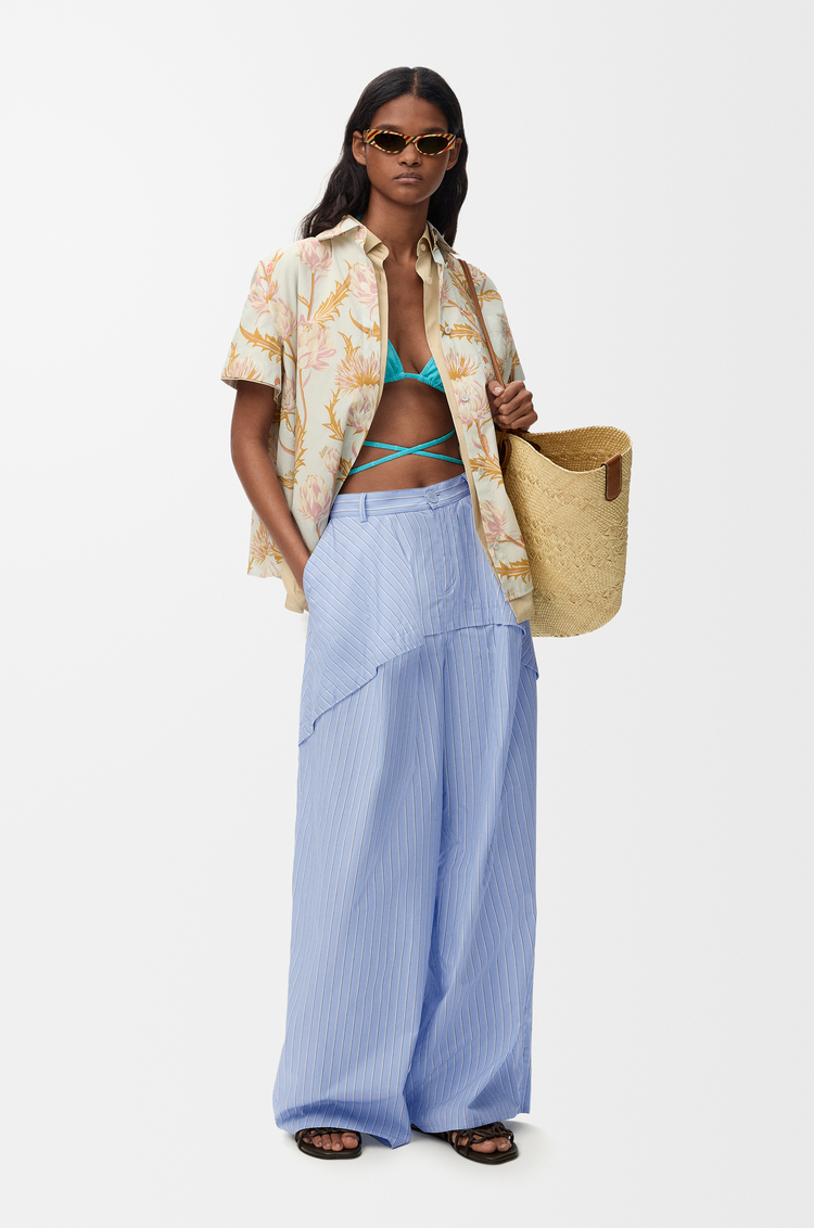 LOEWE 棉质长裤 蓝色/多色