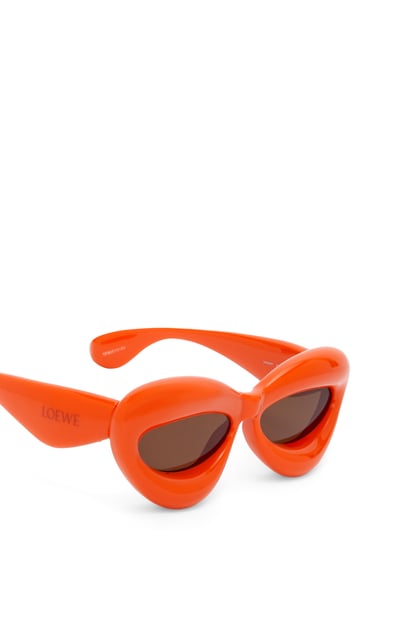 LOEWE Voluminöse Cateye-Sonnenbrille aus Nylon Glänzendes Orange plp_rd