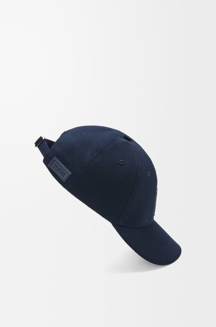 LOEWE Patch cap in canvas Deep Navy