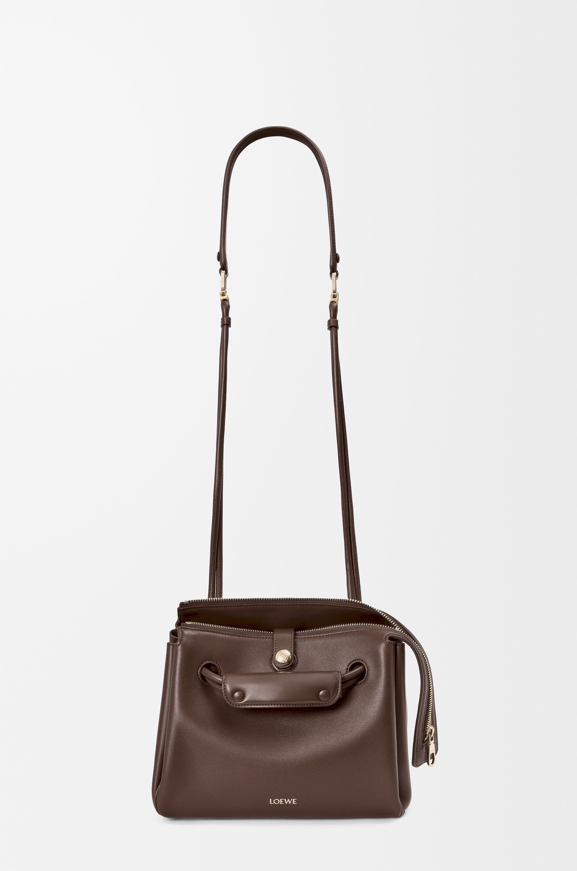 Small Madrid bag in supple calfskin Brown - LOEWE USA Official Website