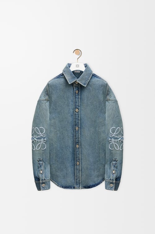LOEWE Sobrecamisa Anagram en denim Denim