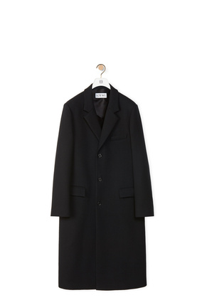 LOEWE Single breasted coat in wool Black plp_rd